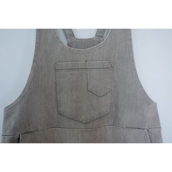 Monthorigin Distress Denim Harem Overalls Baggy Boho Lagenlook Artsy Jumpsuit - Picture 5 of 14